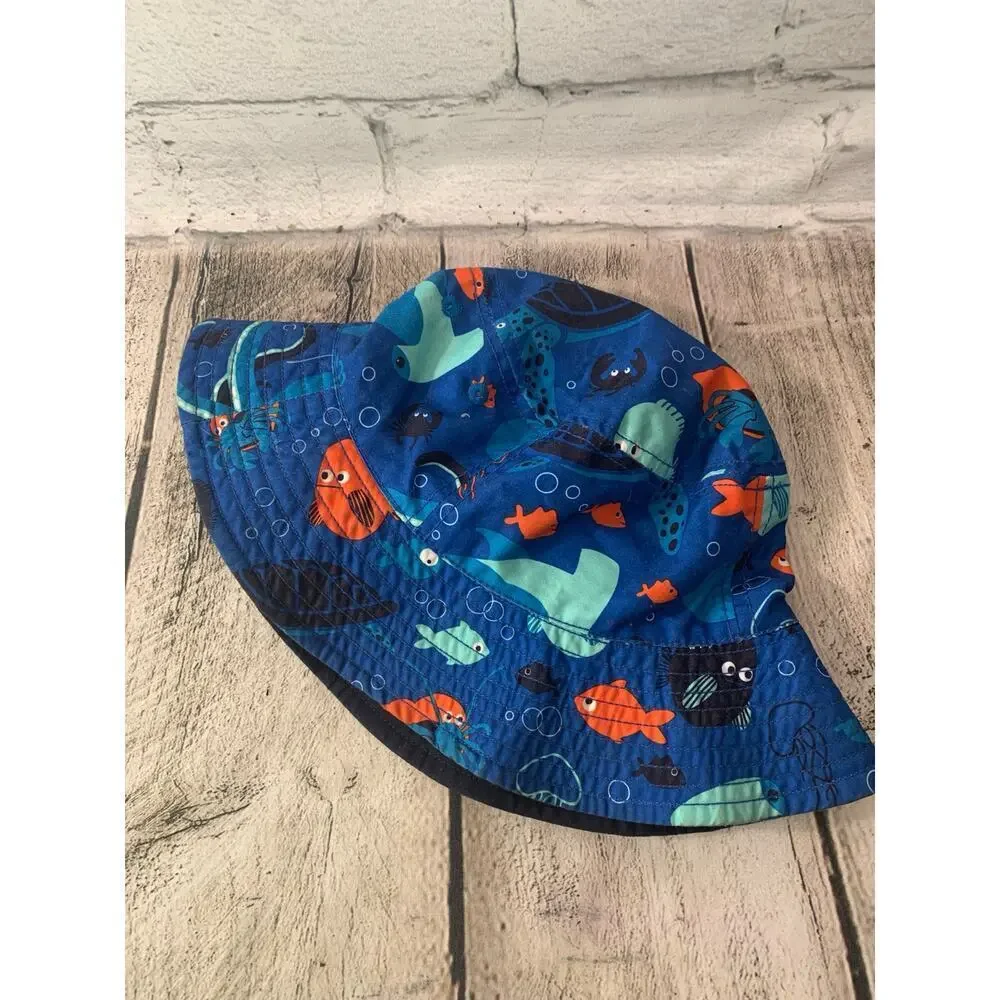 GYMBOREE Boy’s Beach Print Bucket Hat / Size: 4T-5T